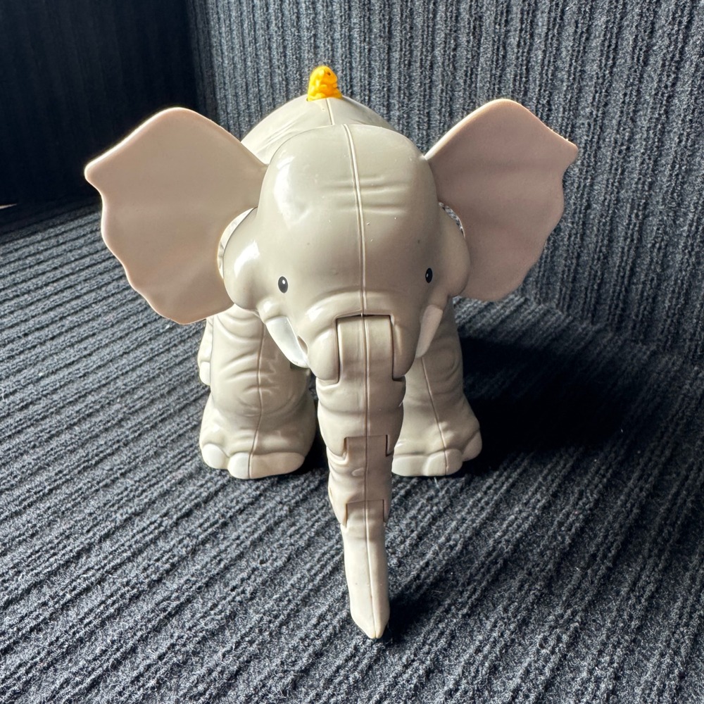 Fisher Price Little People Big Animal Zoo Elephant Figure Gray WORKS